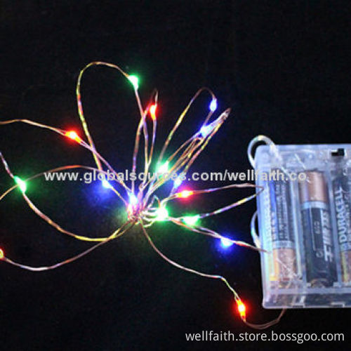 Christmas Decoration Multi-color String Light with AA Battery Operating